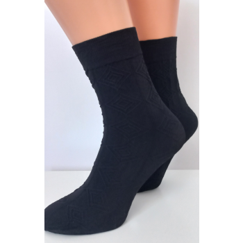 Skarpetki  60 den MIKRO 1 para wzór geometryczny