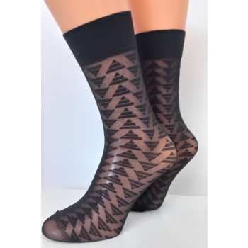 Podkolanówki 20 den wzorzyste 2 pary