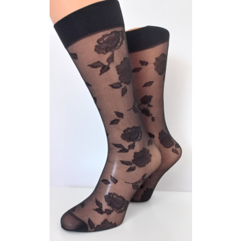 Podkolanówki 20 den wzorzyste 1 para