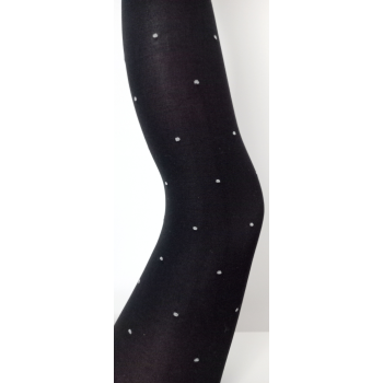 Rajstopy wzorzyste 60 den mikrofibra w kropki