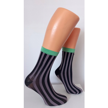 Skarpetki damskie wzorzyste PREDA 60 den mikrofibra